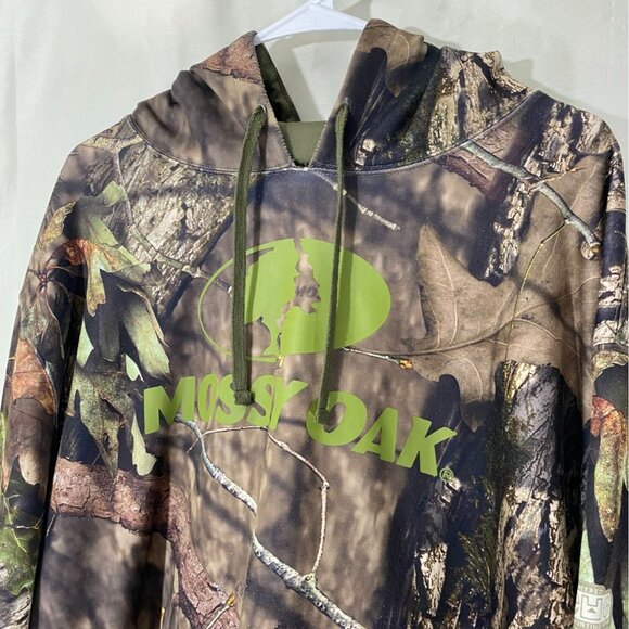 Mossy Oak Men's Hoodie 3X Camouflage With Green Logo Graphic - Picture 4 of 7